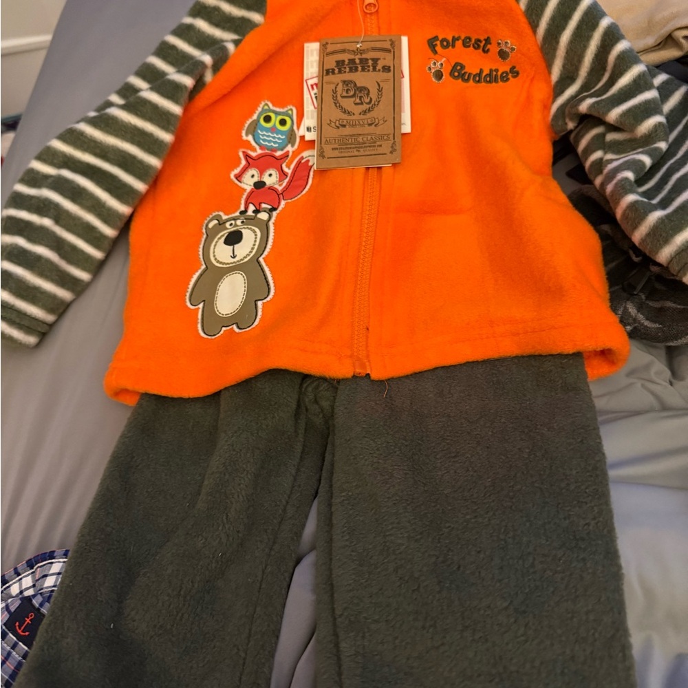 Sears Orange and Gray Kids Bottoms